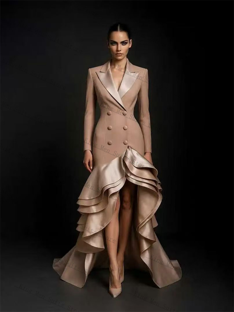 Women'S Formal Wear Tuxedo - Женские костюмы цвета шампанского, цельный длинный