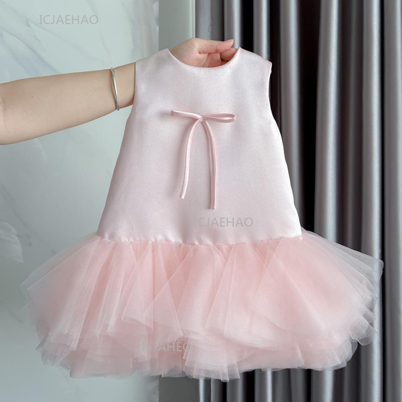 Women'S Formal Wear For Girls - Вечернее платье, розовый жилет для маленьких