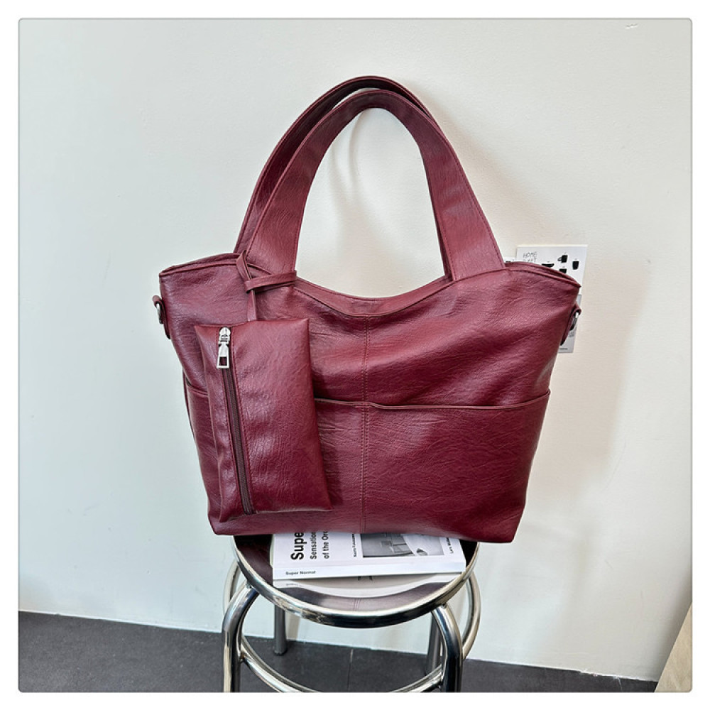 Structured Handbag Work - Мягкая сумка-тоут из синтетической кожи, большая