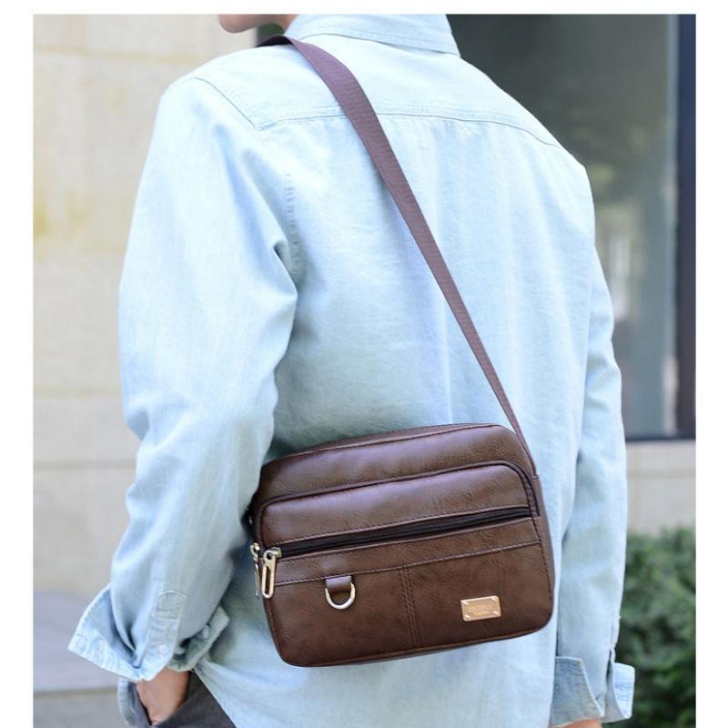 Кожаная мужская сумка-слинг, с – обзор и цена Structured Handbag Work
