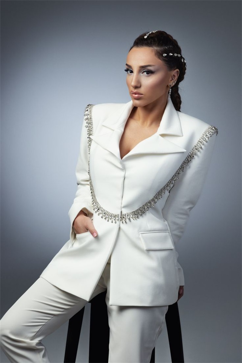 Элегантный белый женский костю – обзор и цена Women'S Formal Wear Tuxedo