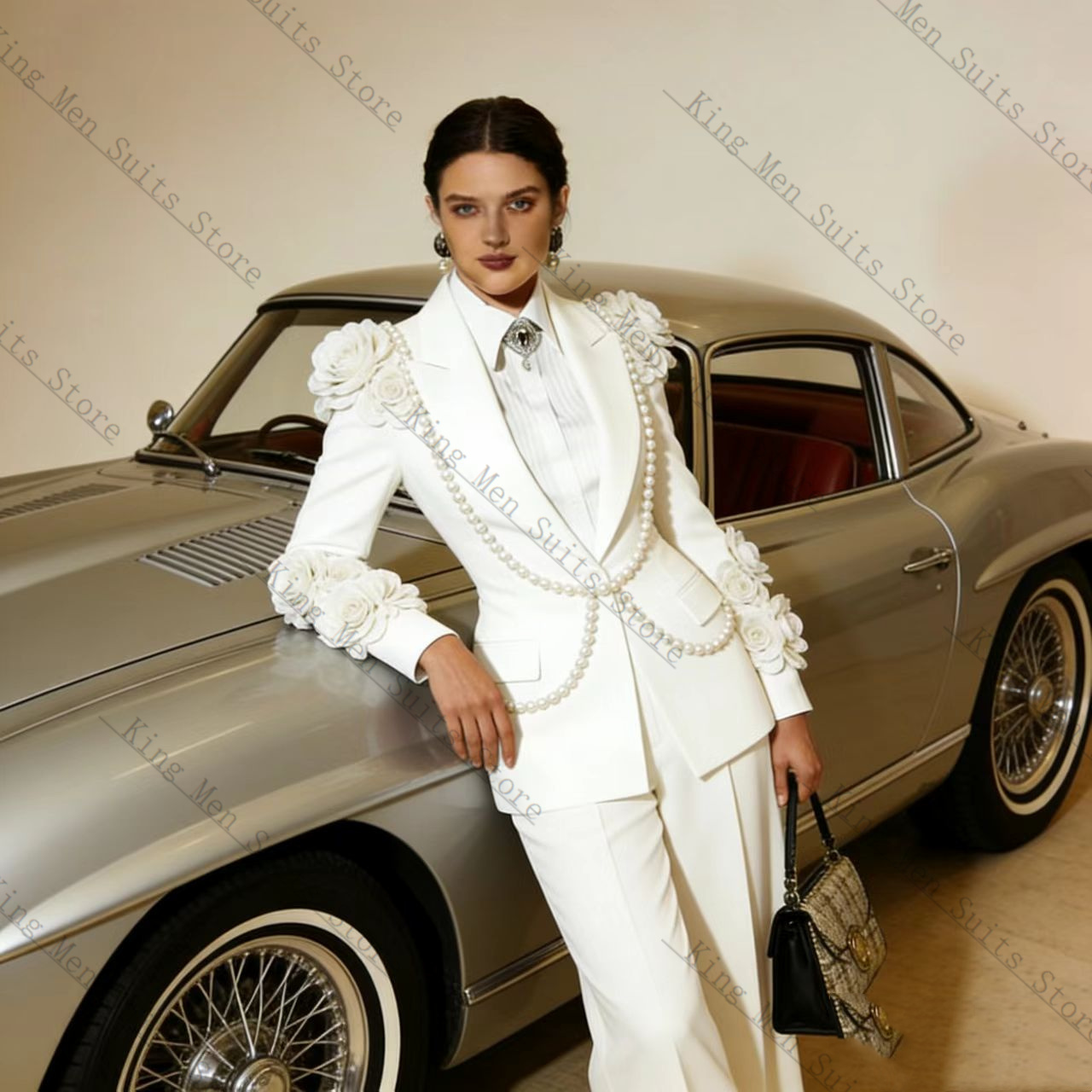 Роскошный белый женский костюм – обзор и цена Women'S Formal Wear Tuxedo
